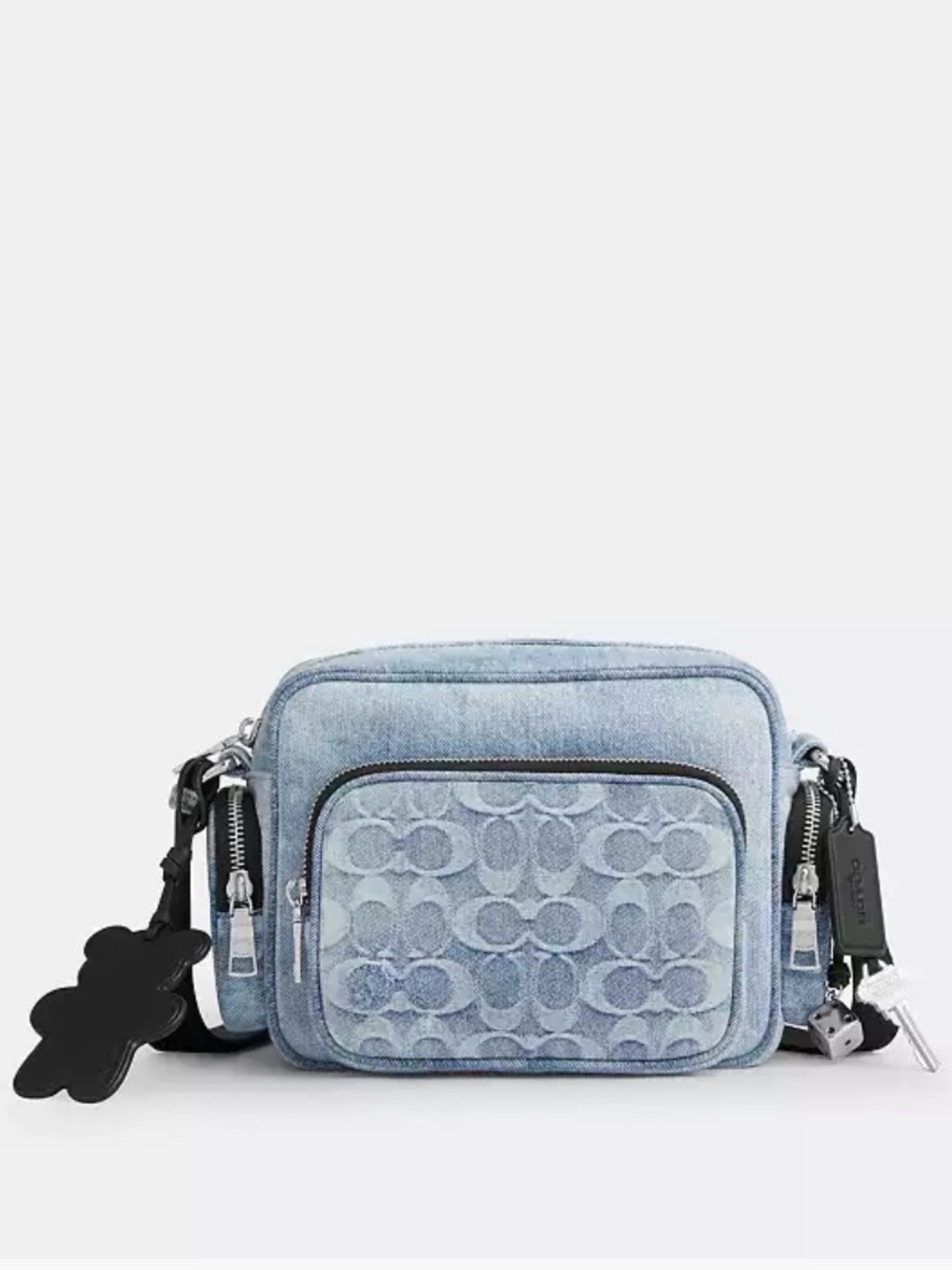 Coach Loved Signature Denim Fletcher Crossbody